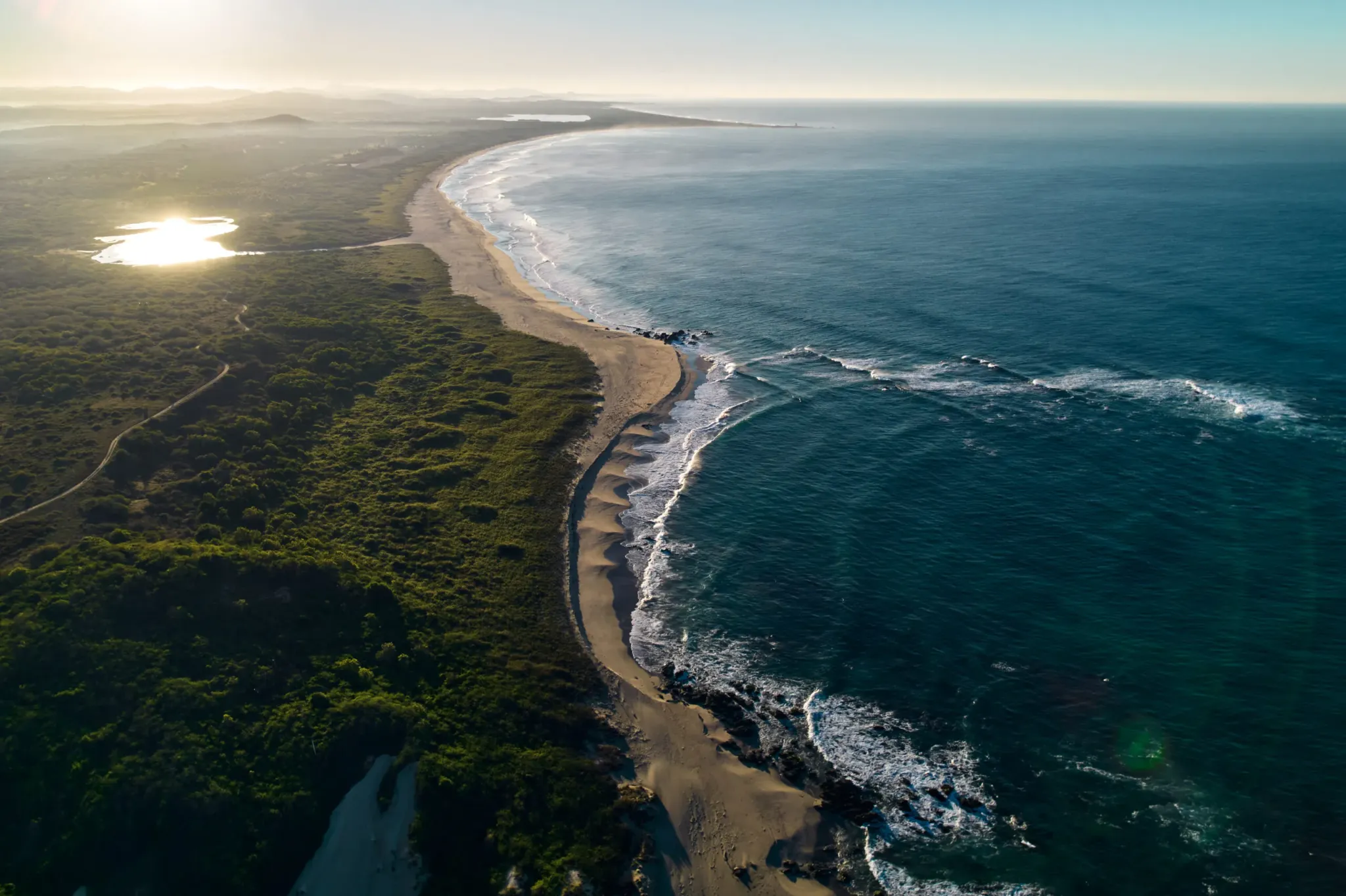Pacific coastline and landscape at Xala, Costalegre, México